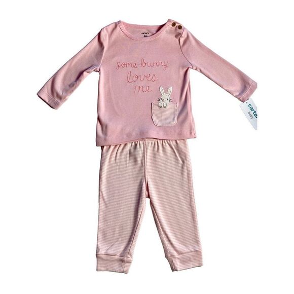 CARTER’S BABY GIRL 6M 2-PIECE EASTER SET - Picture 1 of 10